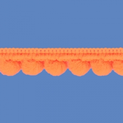 <strong>D34/ 7</strong> - Mini Pom Pom Loop Fringe/ Orange