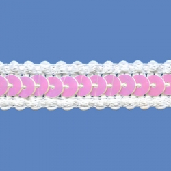 <strong>V13/ 1</strong> - Sequin Trim/ White