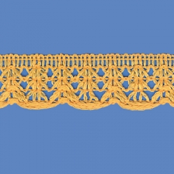 <strong>R4/ 14</strong> - Lace Trimming Milenium/ Yellow - Wide 2,5cm