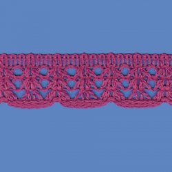<strong>R4/ 13</strong> - Lace Trimming Milenium/ Fucsia - Wide 2,5cm