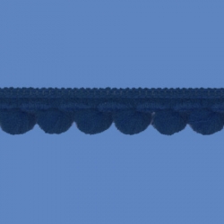 <strong>D34/ 29</strong> - Mini Pom Pom Loop Fringe/ Air Force Blue