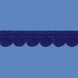 <strong>D34/ 11</strong> - Mini Pom Pom Loop Fringe/ Royal Blue