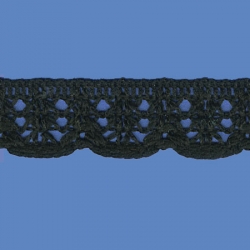 <strong>R4/ 2</strong> - Lace Trimming Milenium/ Black - Wide 2,5cm