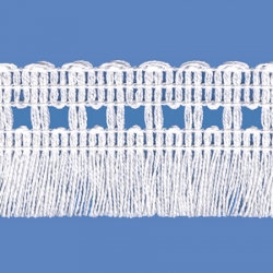 <strong>262/ 1</strong> - Cotton Fringes/ White - Wide 4cm