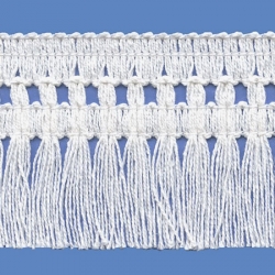 <strong>261/ 1</strong> - Cotton Fringes/ White - Wide 6cm