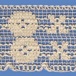 <strong>823/ 0</strong> - Cotton Lace Trimming/ Natural - Wide 9,5cm