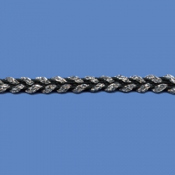 <strong>J354T/2/82</strong> - Double trim lame/ Black-Silver