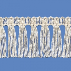 <strong>P261 /0</strong> - Cotton Fringes/ Natural - Wide 4cm