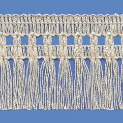 <strong>261/ 0</strong> - Cotton Fringes/ Natural - Wide 6cm