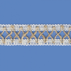 <strong>H13</strong> - Jute Lace Trimming V - Wide 2cm