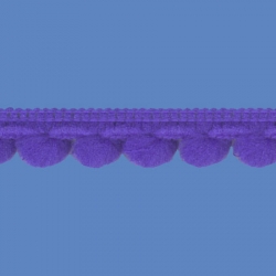 <strong>D34/ 24</strong> - Mini Pom Pom Loop Fringe/ Violet