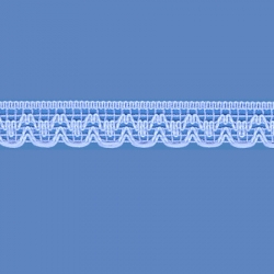 <strong>808/ 4</strong> - Handicraft Lace Trimming/ Sky Blue