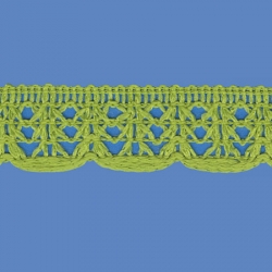 <strong>R4/ 34</strong> - Lace Trimming Milenium/ Apple - Wide 2,5cm
