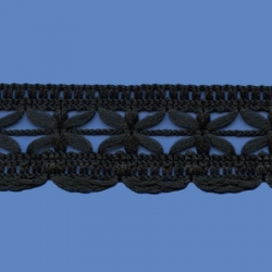 <strong>553/ 2</strong> - Lace Trimming Cruz/ Black