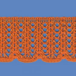 <strong>R1/ 7</strong> - Lace Trimming Milenium/ Orange - Wide 4cm