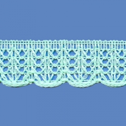 <strong>R3/ 26</strong> - Lace Trimming Milenium/ Light Green - Wide 3cm
